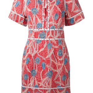Isabel Marant red floral print dress